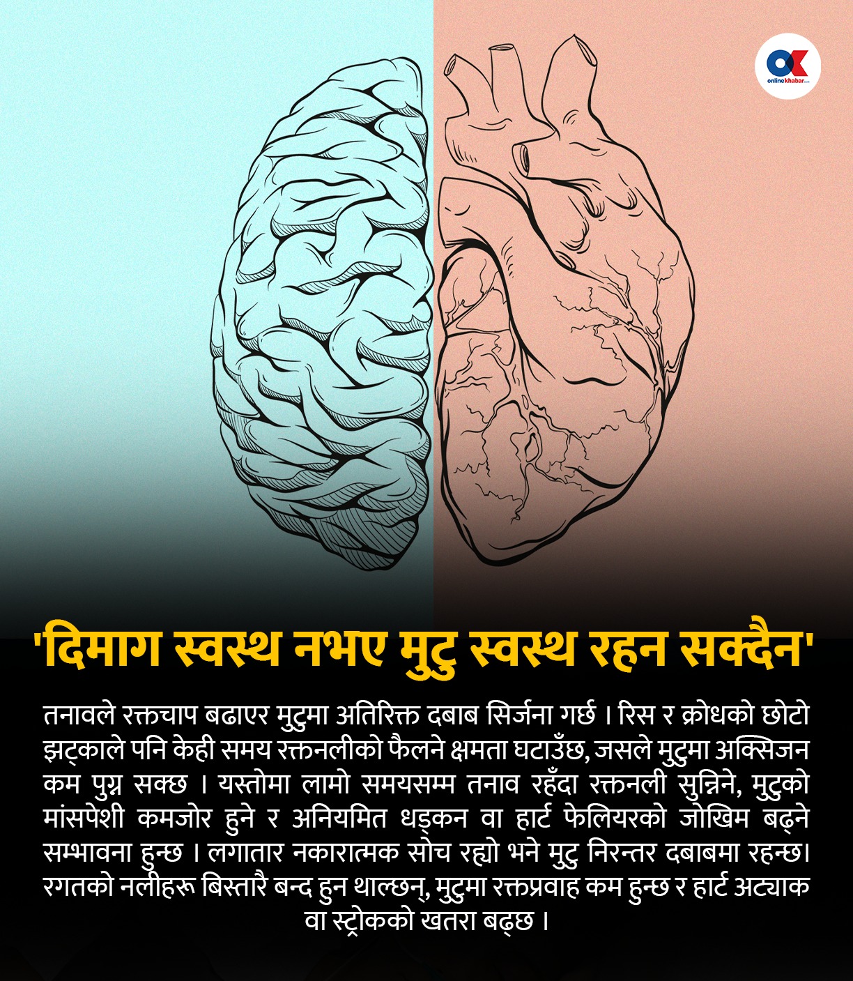 के छ मुटु र तनावको सम्बन्ध ?